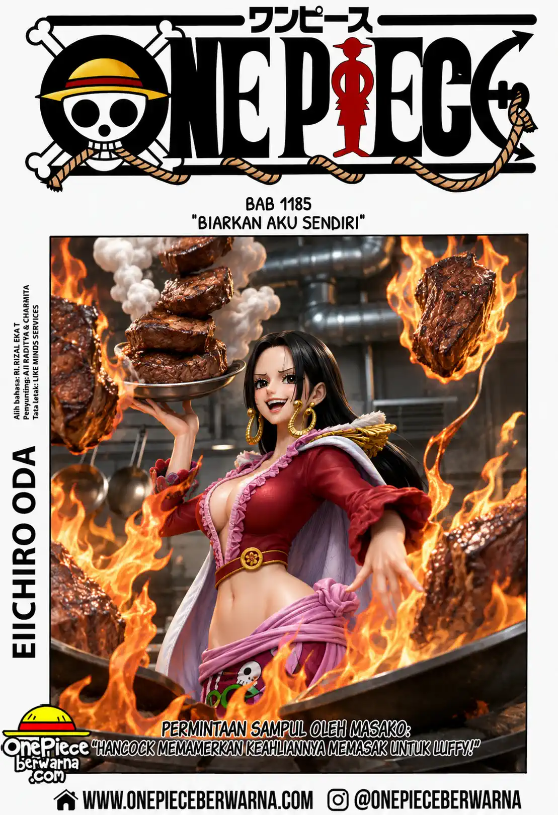 One Piece berwarna 1185 1186 1187 bahasa indonesia
